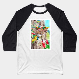 Bhutan, Himalayas Baseball T-Shirt